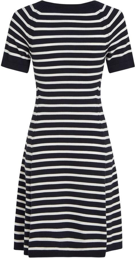 Tommy Hilfiger Jerseyjurk CO JERSEY STITCH F&F DRESS met logoborduursel op borsthoogte - Foto 4