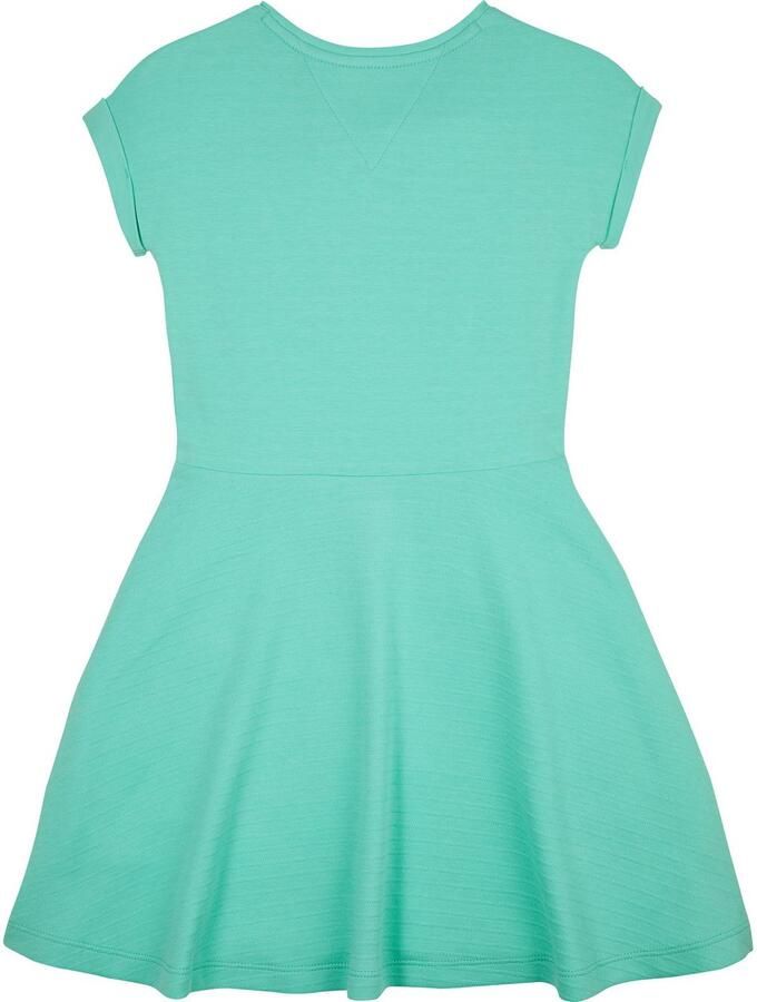 Tommy Hilfiger Jerseyjurk SPACER INTERLOCK DRESS voor kinderen tot 16 jaar met logo-opdruk