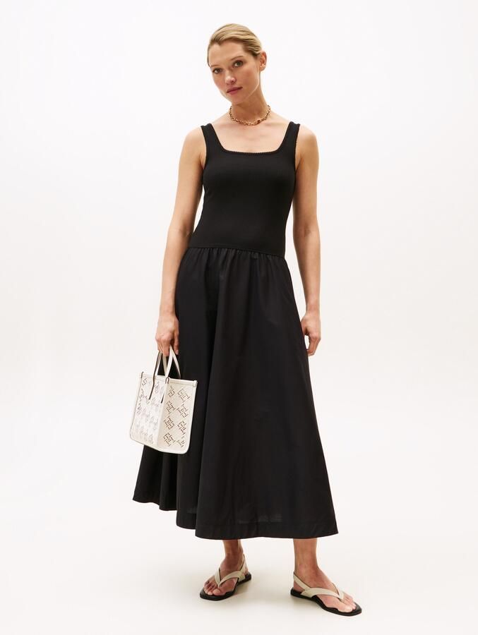 Tommy Hilfiger Jurk in a-lijn 5X2 RIB MIDI MIX F&F DRS - Foto 4