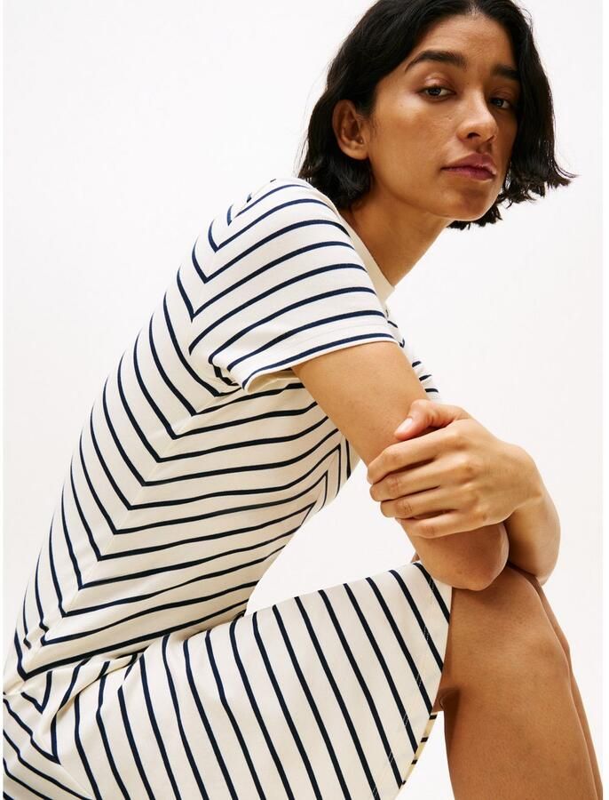 Tommy Hilfiger Getailleerde vrijetijdsjurk van puur katoen