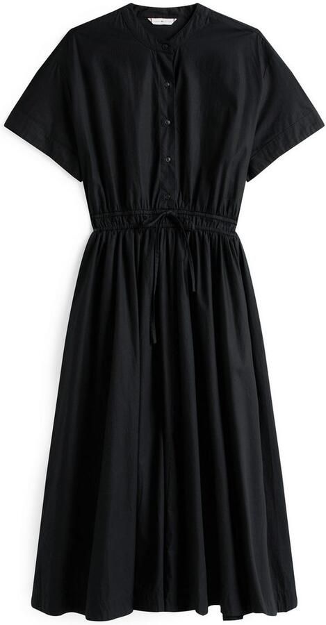 Tommy Hilfiger Jurk in a-lijn SMOCKED CO MIDI S S DRESS - Foto 3