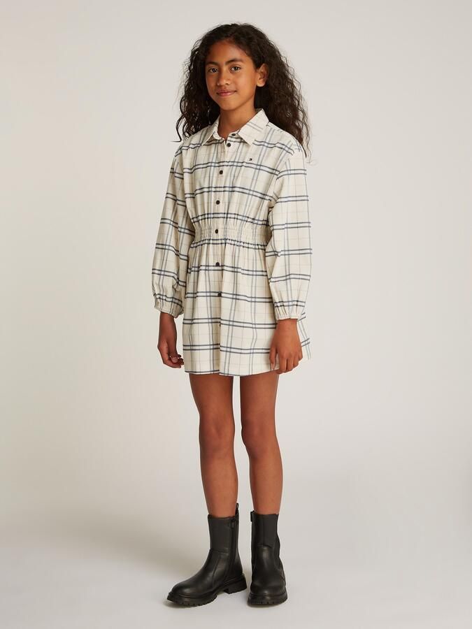 Tommy Hilfiger Jurk met overhemdkraag CORDUROY CHECK SHIRT DRESS LS - Foto 4