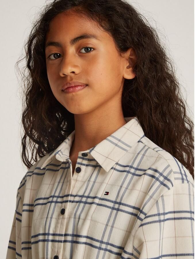 Tommy Hilfiger Jurk met overhemdkraag CORDUROY CHECK SHIRT DRESS LS - Foto 2