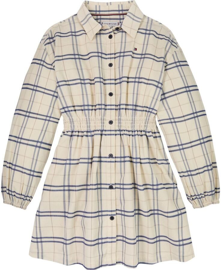 Tommy Hilfiger Jurk met overhemdkraag CORDUROY CHECK SHIRT DRESS LS