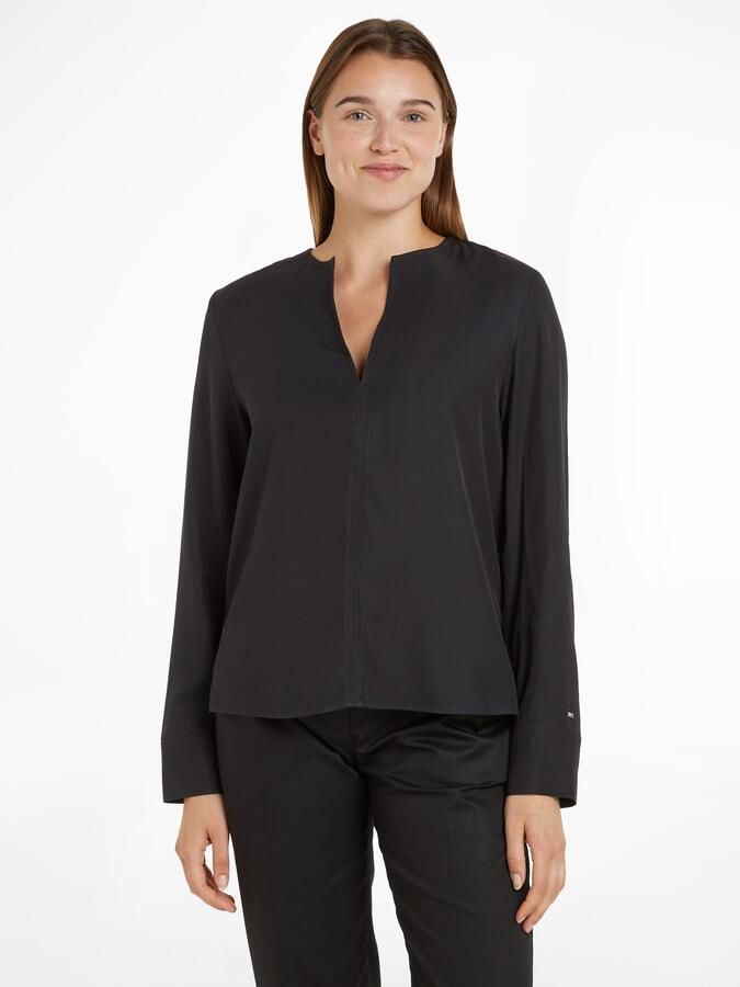Tommy Hilfiger Klassieke blouse VISCOSE REGULAR V-NECK LS BLOUSE - Foto 5