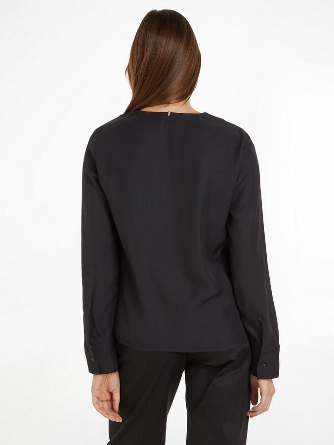 Tommy Hilfiger Klassieke blouse VISCOSE REGULAR V-NECK LS BLOUSE - Foto 4