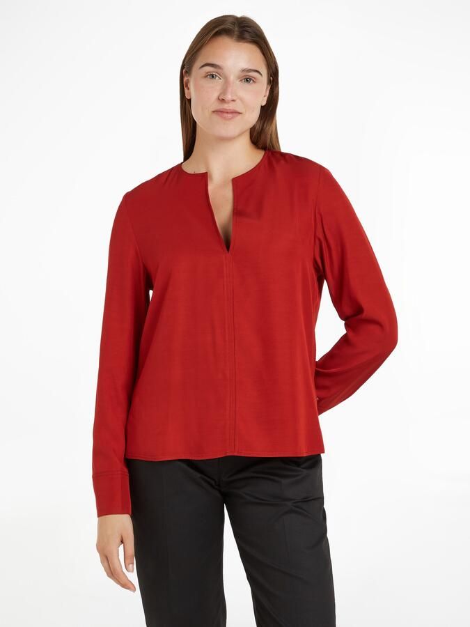 Tommy Hilfiger Klassieke blouse VISCOSE REGULAR V-NECK LS BLOUSE - Foto 5