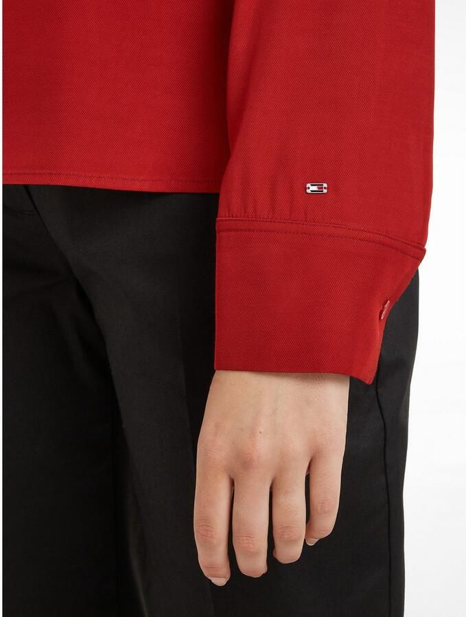 Tommy Hilfiger Klassieke blouse VISCOSE REGULAR V-NECK LS BLOUSE - Foto 3