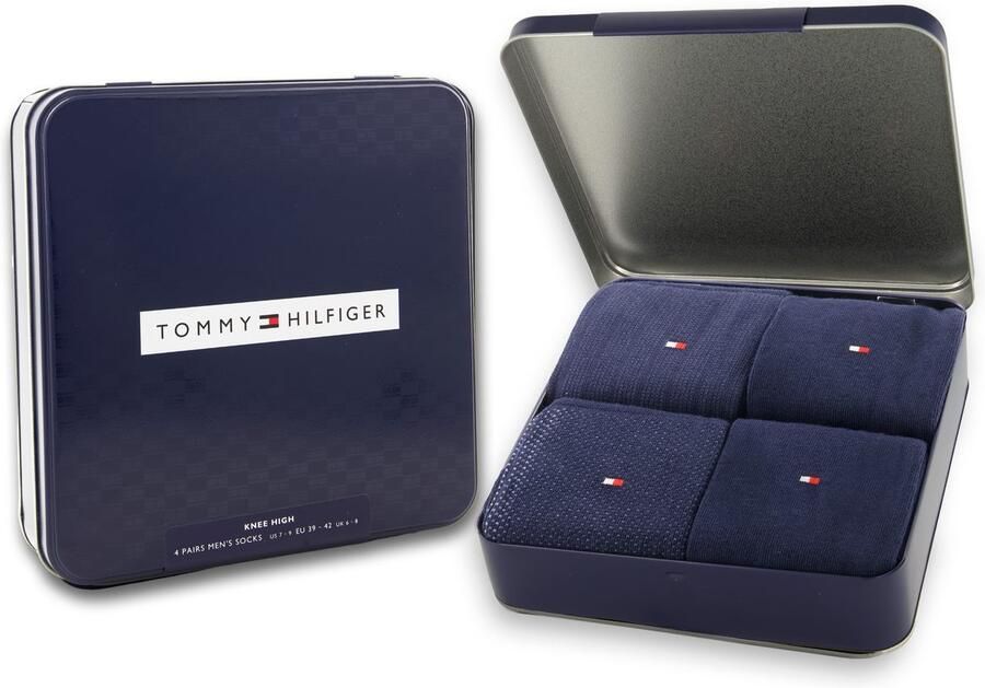 Tommy Hilfiger Kniekousen TH MEN KNEEHIGH 4P TIN GIFTBOX (Set van 4) - Foto 2