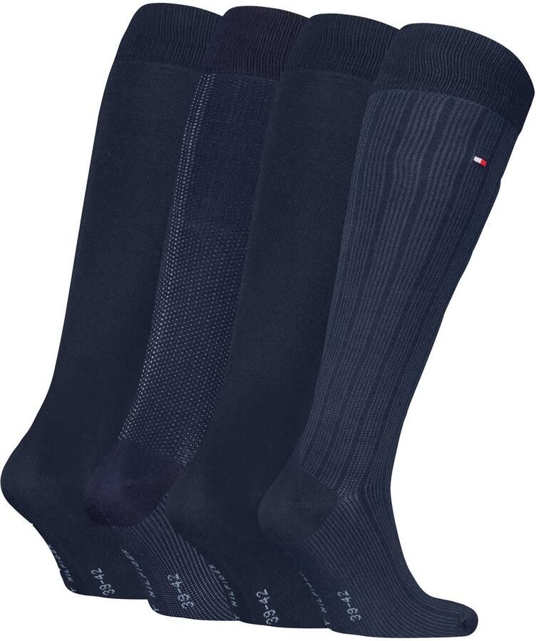 Tommy Hilfiger Kniekousen TH MEN KNEEHIGH 4P TIN GIFTBOX (Set van 4)