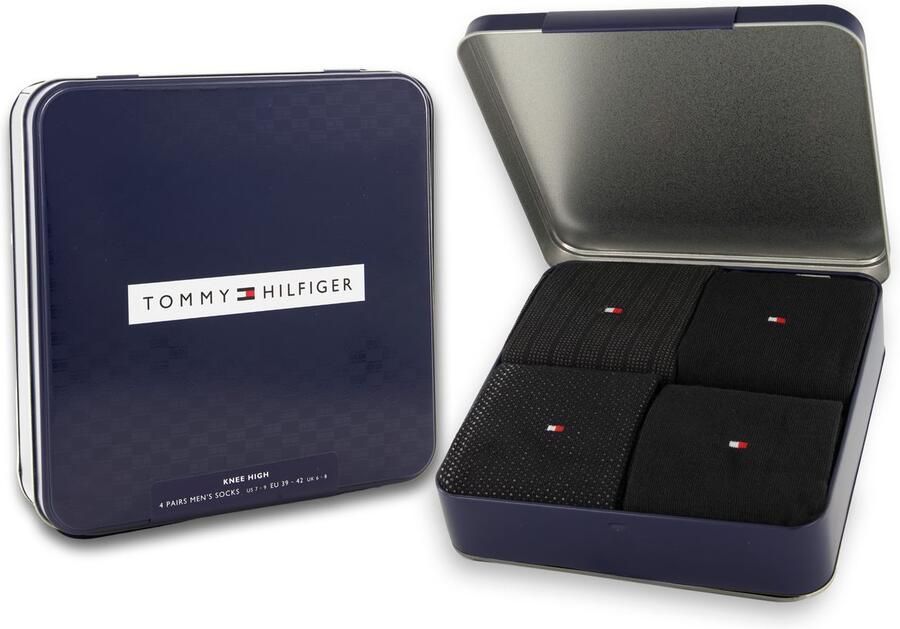 Tommy Hilfiger Kniekousen TH MEN KNEEHIGH 4P TIN GIFTBOX (Set van 4) - Foto 2