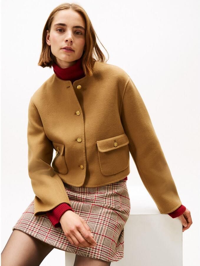 Tommy Hilfiger Kort jack DF WOOL BLEND REG LADY JACKET