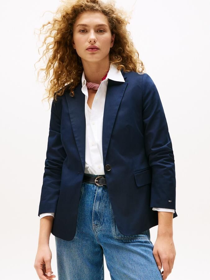 Tommy Hilfiger Korte blazer COTTON SLIM BLAZER - Foto 4