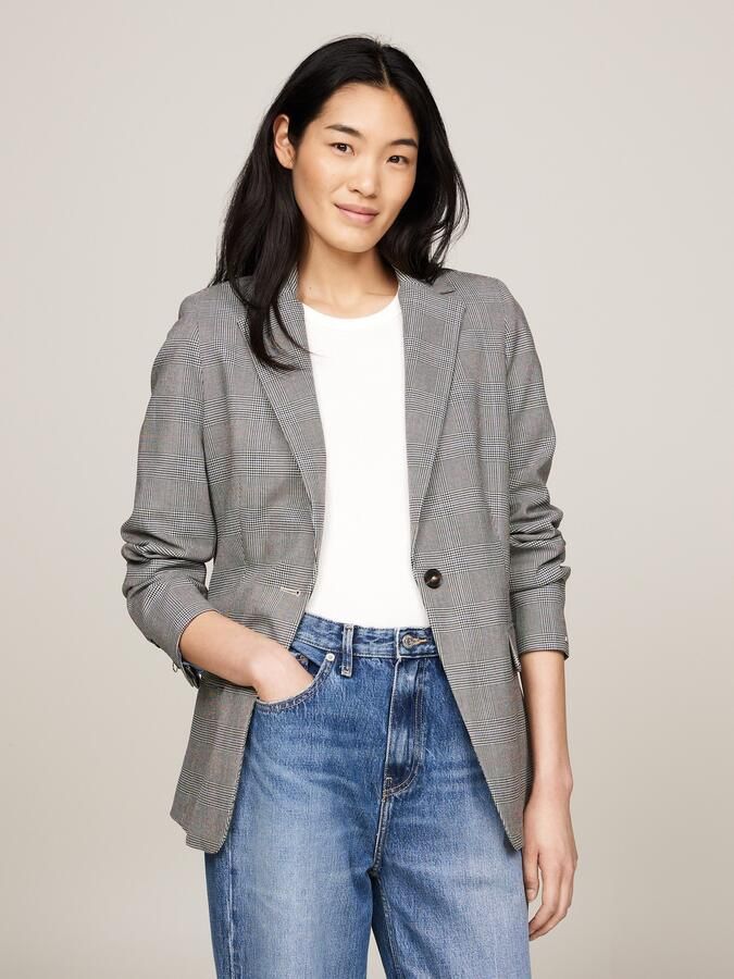 Tommy Hilfiger Korte blazer POW CHECK REGULAR BLAZER (Global Serie TH VROUWEN) - Foto 10