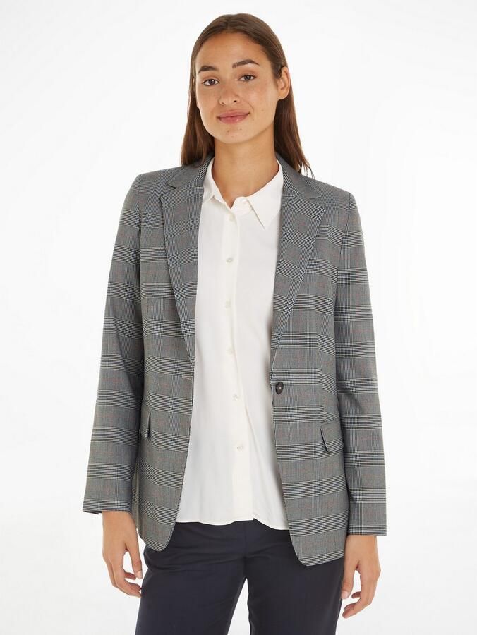Tommy Hilfiger Korte blazer POW CHECK REGULAR BLAZER (Global Serie TH VROUWEN) - Foto 6