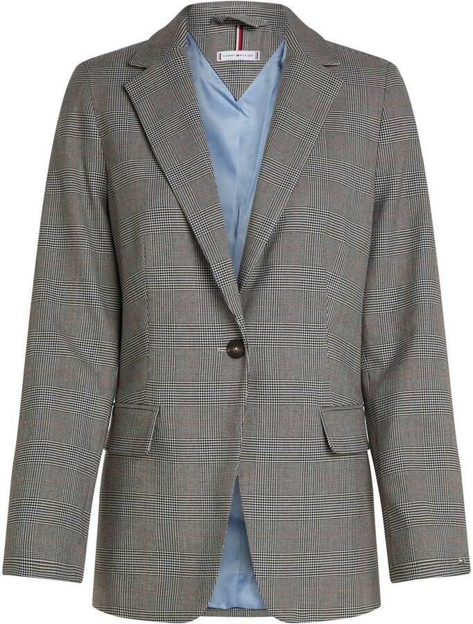 Tommy Hilfiger Korte blazer POW CHECK REGULAR BLAZER (Global Serie TH VROUWEN) - Foto 3