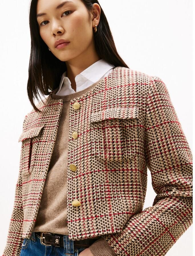 Tommy Hilfiger Korte blazer TWEED LADY JACKET
