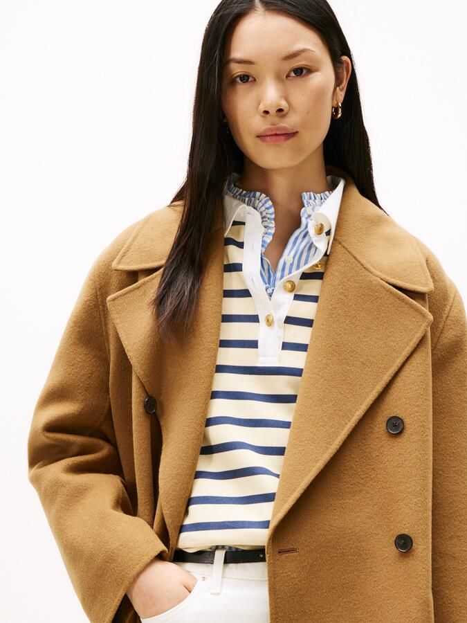 Tommy Hilfiger Korte jas DF WOOL BLEND REG PEACOAT - Foto 5