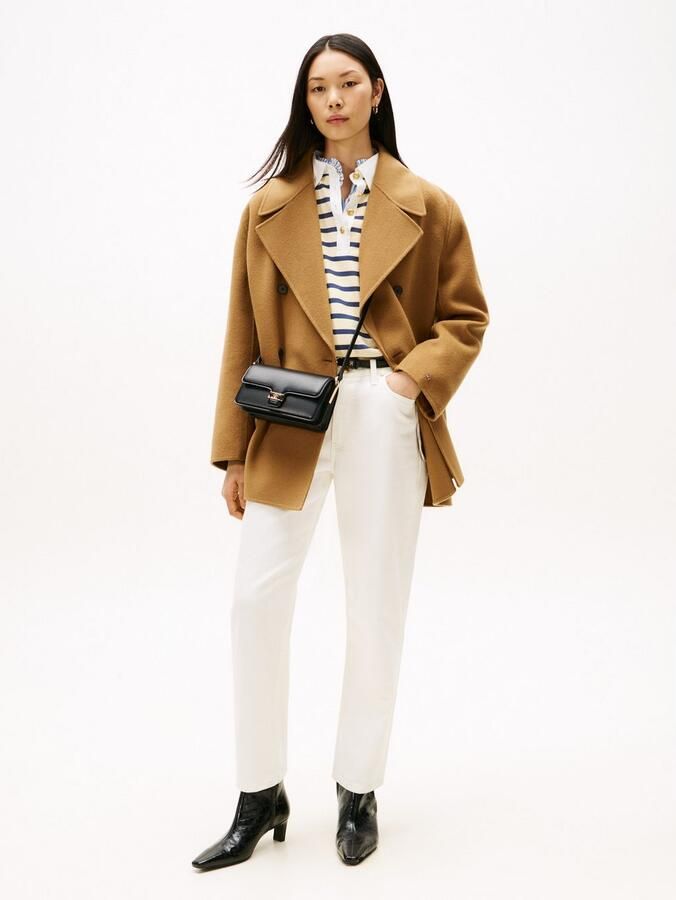 Tommy Hilfiger Korte jas DF WOOL BLEND REG PEACOAT - Foto 2