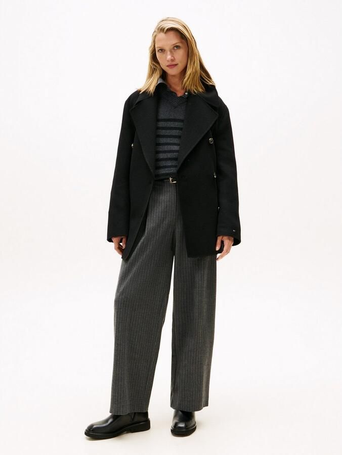 Tommy Hilfiger Korte jas DF WOOL BLEND REG PEACOAT - Foto 3