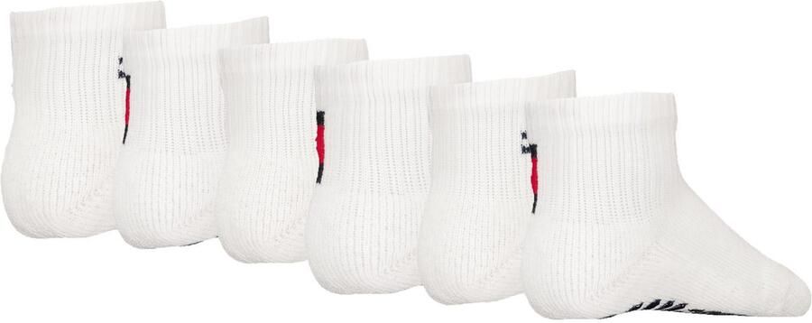 Tommy Hilfiger Korte sokken TH KIDS ICONIC SPORTS QUARTER 6P ECOM Gepolsterde zool voor schokdemping en extra comfort (6 paar) - Foto 2