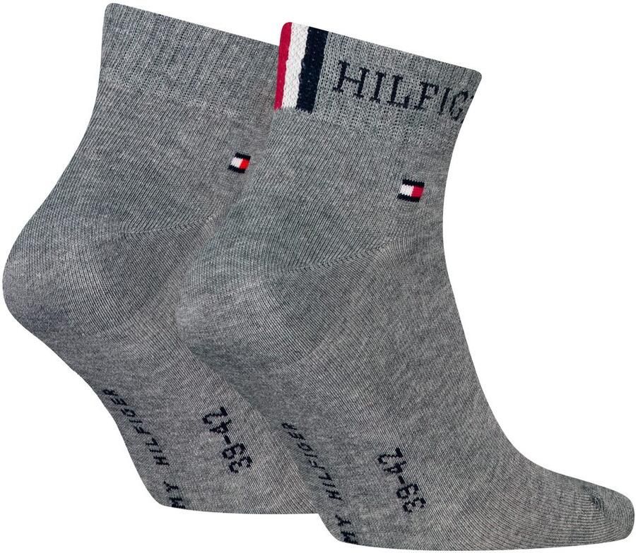 Tommy Hilfiger Korte sokken TH MEN QUARTER 2P HILFIGER TAB (2 paar)