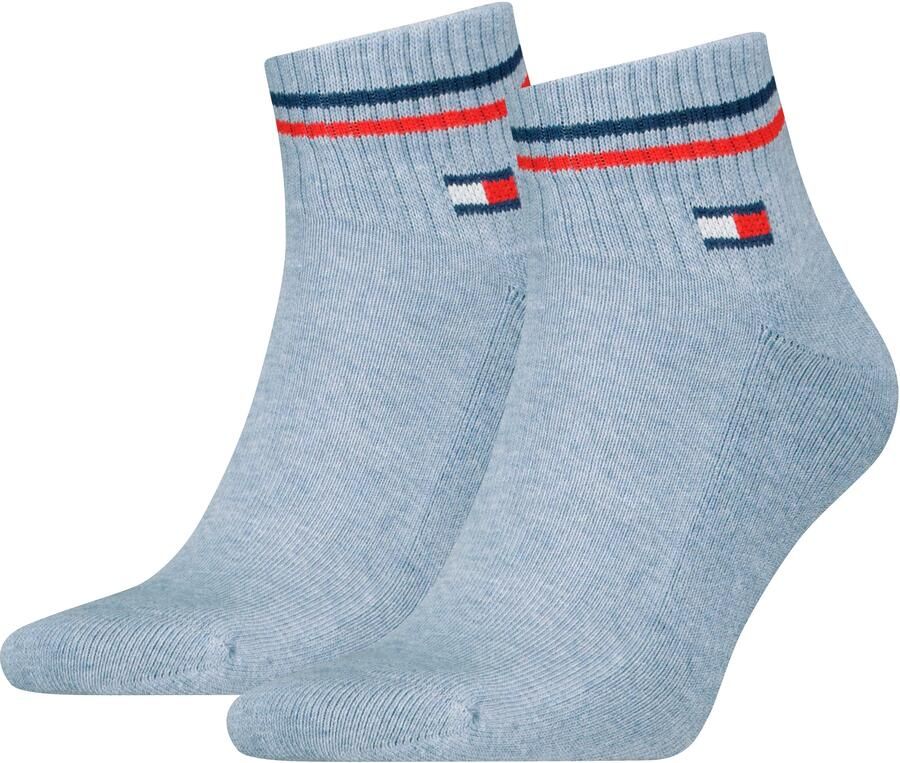 Tommy Hilfiger Korte sokken TH UNI TJ QUARTER 2P ICONIC Half-terry zool voor extra comfort (2 paar) - Foto 2