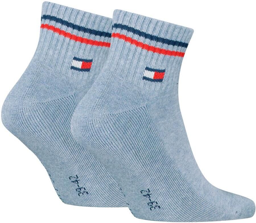 Tommy Hilfiger Korte sokken TH UNI TJ QUARTER 2P ICONIC Half-terry zool voor extra comfort (2 paar)