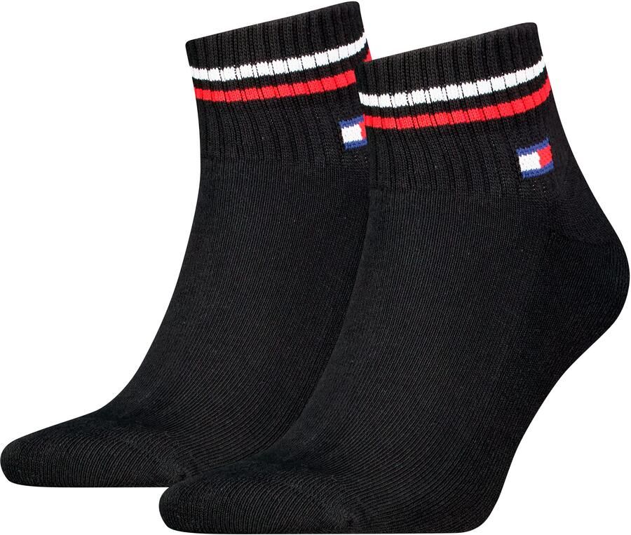 Tommy Hilfiger Korte sokken TH UNI TJ QUARTER 2P ICONIC Half-terry zool voor extra comfort (2 paar) - Foto 2