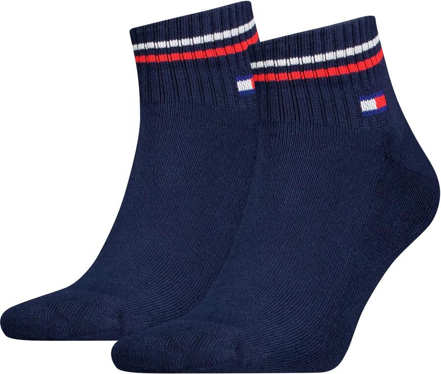 Tommy Hilfiger Korte sokken TH UNI TJ QUARTER 2P ICONIC Half-terry zool voor extra comfort (2 paar) - Foto 2