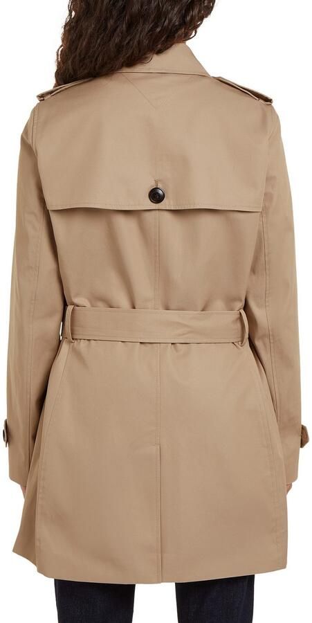 Tommy Hilfiger Lang jack HERITAGE SINGLE BREASTED TRENCH met de typische trenchdetails & tommy strepen als riemlus - Foto 7