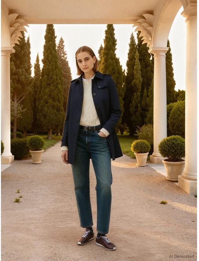 Tommy Hilfiger Lang jack HERITAGE SINGLE BREASTED TRENCH met de typische trenchdetails & tommy strepen als riemlus - Foto 4