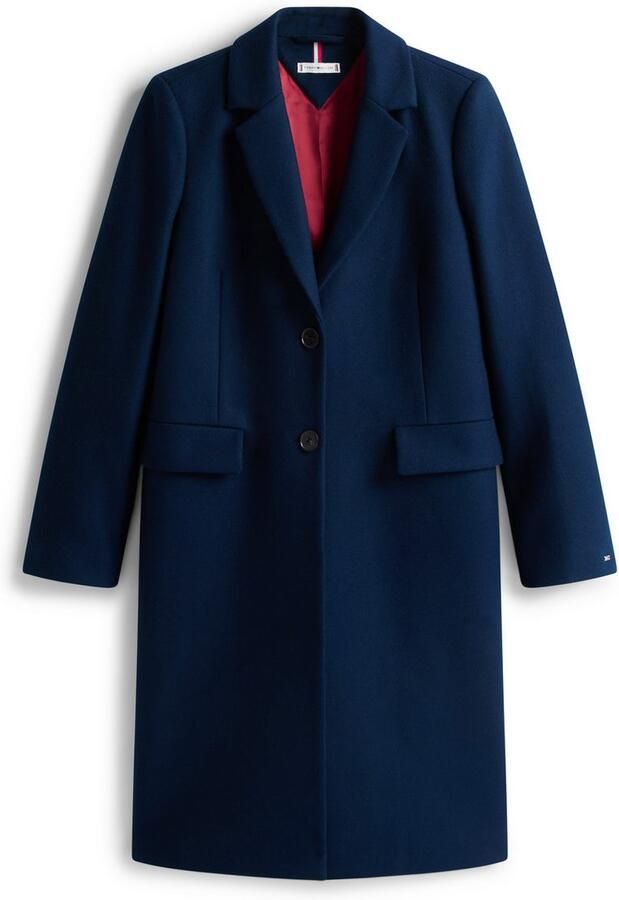 Tommy Hilfiger Lange jas CLASSIC SB WOOL REG COAT met wol en kasjmierpercentage - Foto 4