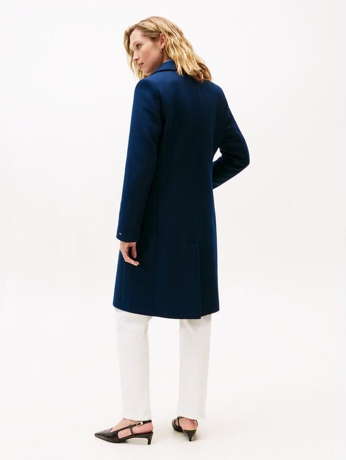 Tommy Hilfiger Lange jas CLASSIC SB WOOL REG COAT met wol en kasjmierpercentage - Foto 3