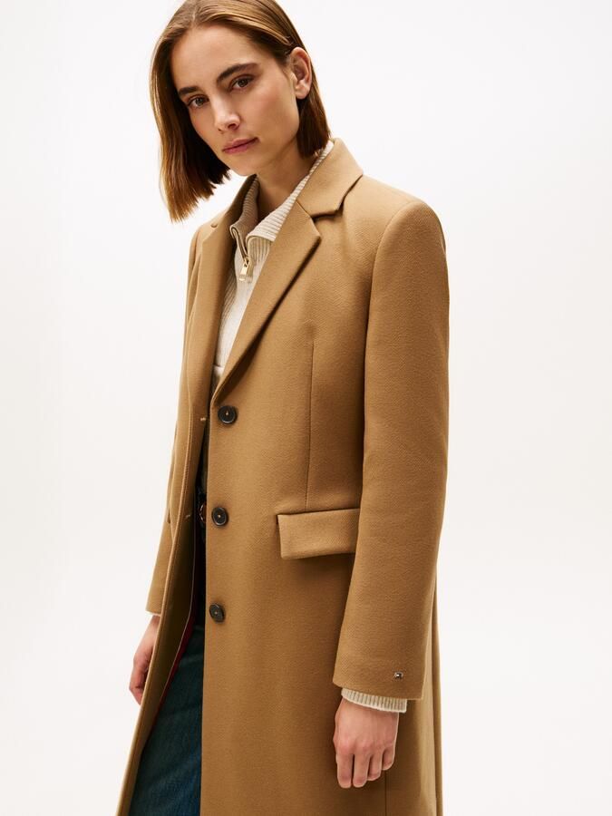 TOMMY HILFIGER Dames Jassen Classic Sb Wool Reg Maxi Coat Camel - Foto 9