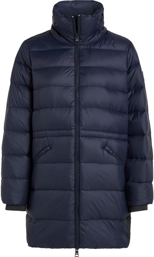 Tommy Hilfiger Gewatteerde lange jas met labelpatch - Foto 8