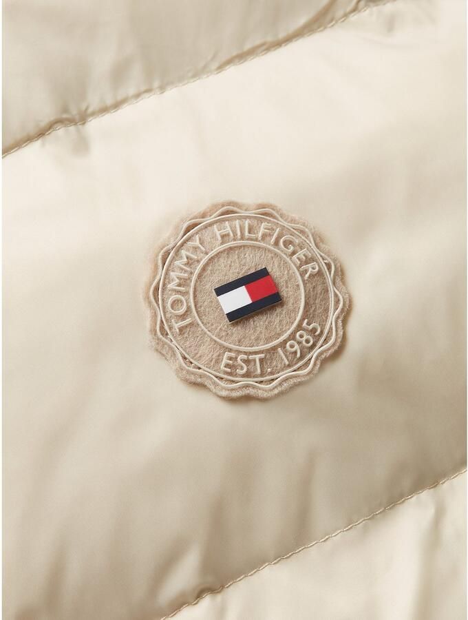 Tommy Hilfiger Lange jas met gestempeld logo