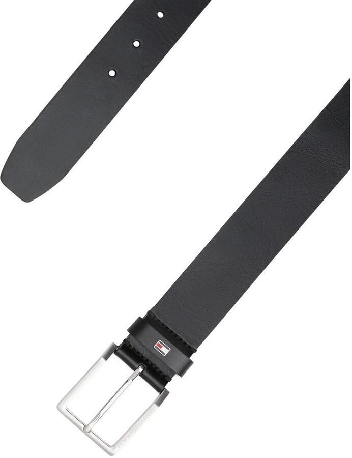 Tommy Hilfiger Leren riem ADAN 3.5 EXT Metalen logopatch eenvoudige doornsluiting - Foto 6