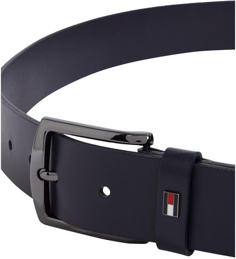 Tommy Hilfiger Leren riem DENTON 3.5 EXT Eenvoudige gesp metalen logo