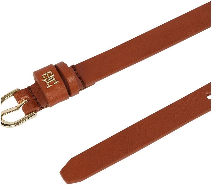 Tommy Hilfiger Leren riem ESSENTIAL EFFORTLESS 1.5 Ovale eenvoudig pin sluiting logo-embleem