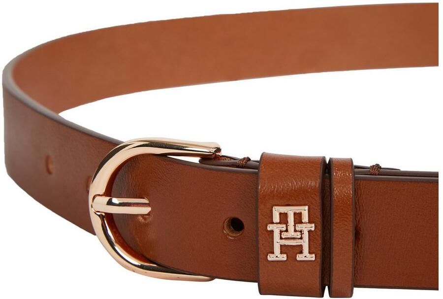 Tommy Hilfiger Leren riem ESSENTIAL EFFORTLESS 2.5 GOLD Logo-embleem zachte haptiek ovale eenvoudige pin sluiting - Foto 6