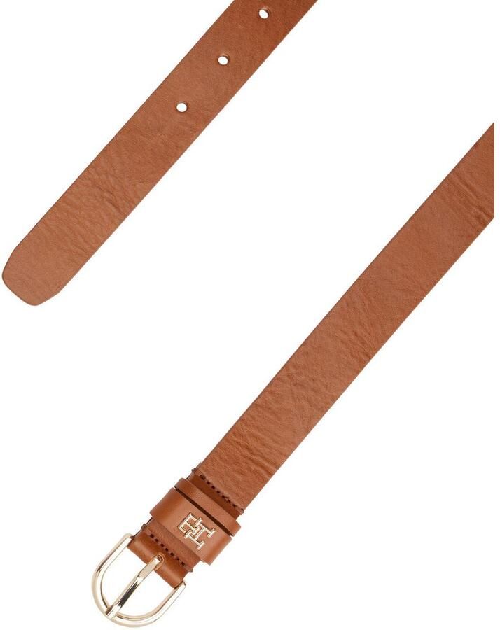 Tommy Hilfiger Leren riem ESSENTIAL EFFORTLESS 2.5 GOLD Logo-embleem zachte haptiek ovale eenvoudige pin sluiting - Foto 2