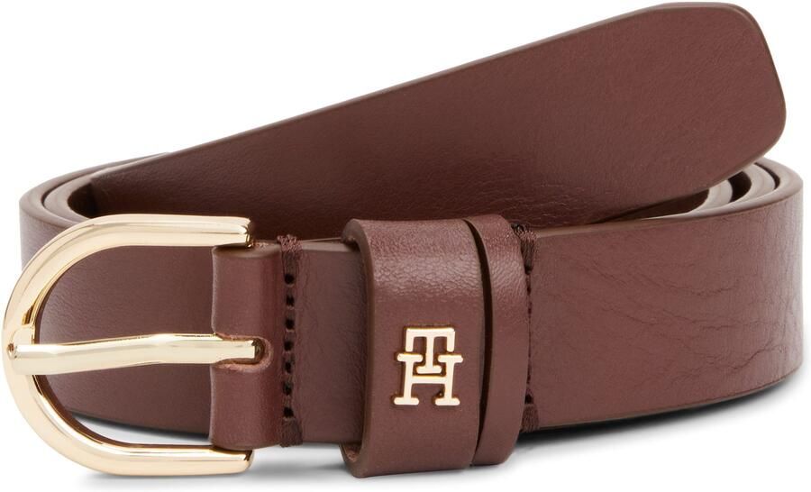 Tommy Hilfiger Leren riem ESSENTIAL EFFORTLESS 2.5 GOLD Logo-embleem zachte haptiek ovale eenvoudige pin sluiting - Foto 6