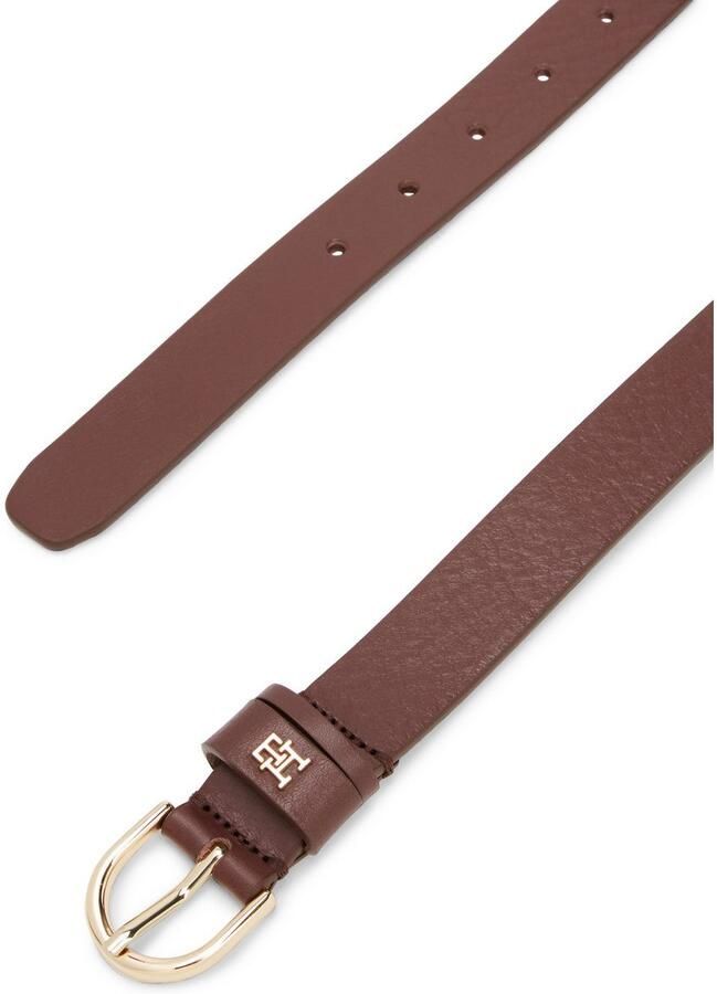 Tommy Hilfiger Leren riem ESSENTIAL EFFORTLESS 2.5 GOLD Logo-embleem zachte haptiek ovale eenvoudige pin sluiting - Foto 3