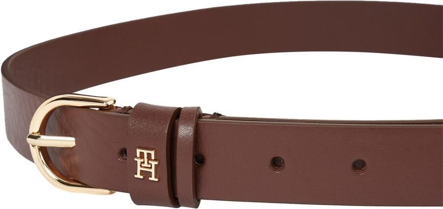 Tommy Hilfiger Leren riem ESSENTIAL EFFORTLESS 2.5 GOLD Logo-embleem zachte haptiek ovale eenvoudige pin sluiting - Foto 5