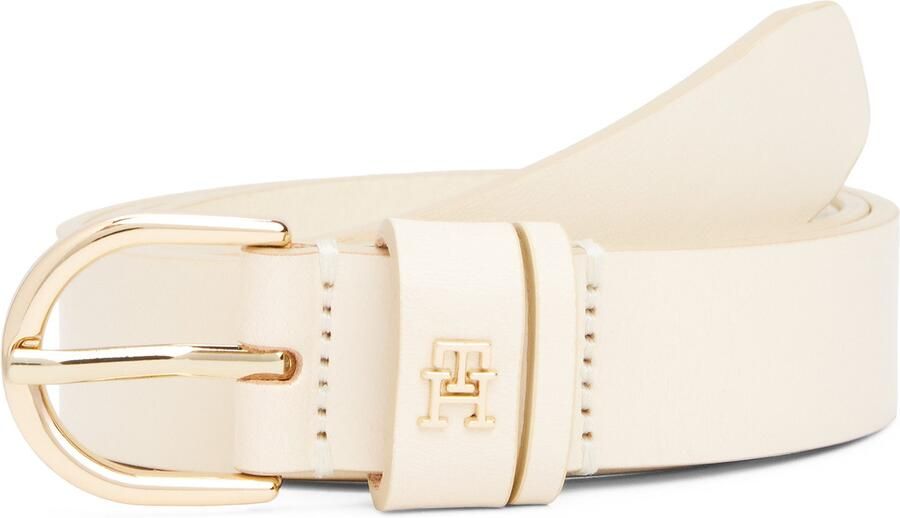 Tommy Hilfiger Leren riem ESSENTIAL EFFORTLESS 2.5 GOLD Logo-embleem zachte haptiek ovale eenvoudige pin sluiting - Foto 6