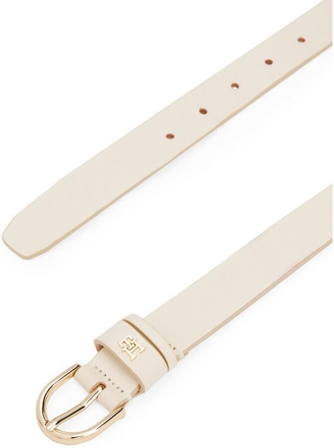 Tommy Hilfiger Leren riem ESSENTIAL EFFORTLESS 2.5 GOLD Logo-embleem zachte haptiek ovale eenvoudige pin sluiting - Foto 2