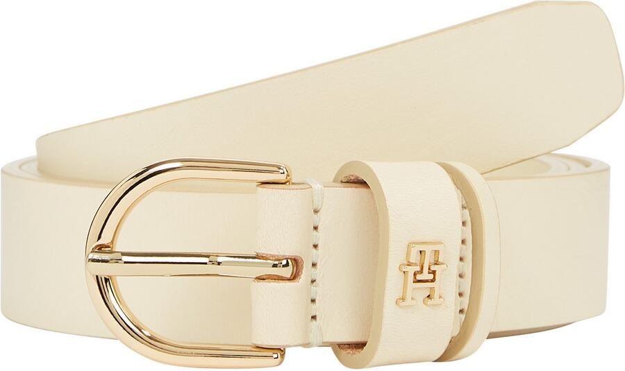 Tommy Hilfiger Leren riem ESSENTIAL EFFORTLESS 2.5 GOLD Logo-embleem zachte haptiek ovale eenvoudige pin sluiting - Foto 3