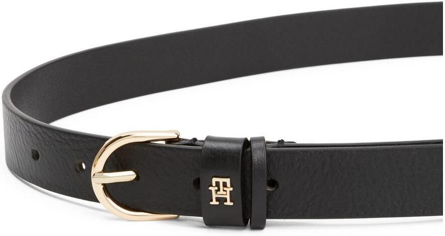 Tommy Hilfiger Leren riem ESSENTIAL EFFORTLESS 2.5 GOLD Logo-embleem zachte haptiek ovale eenvoudige pin sluiting - Foto 5