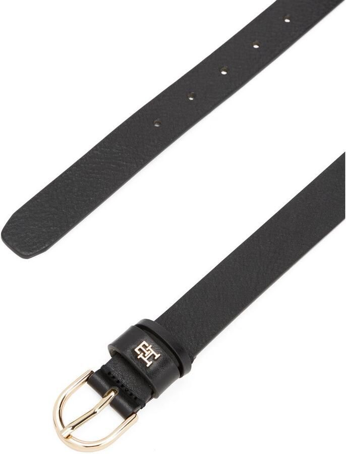 Tommy Hilfiger Leren riem ESSENTIAL EFFORTLESS 2.5 GOLD Logo-embleem zachte haptiek ovale eenvoudige pin sluiting - Foto 2